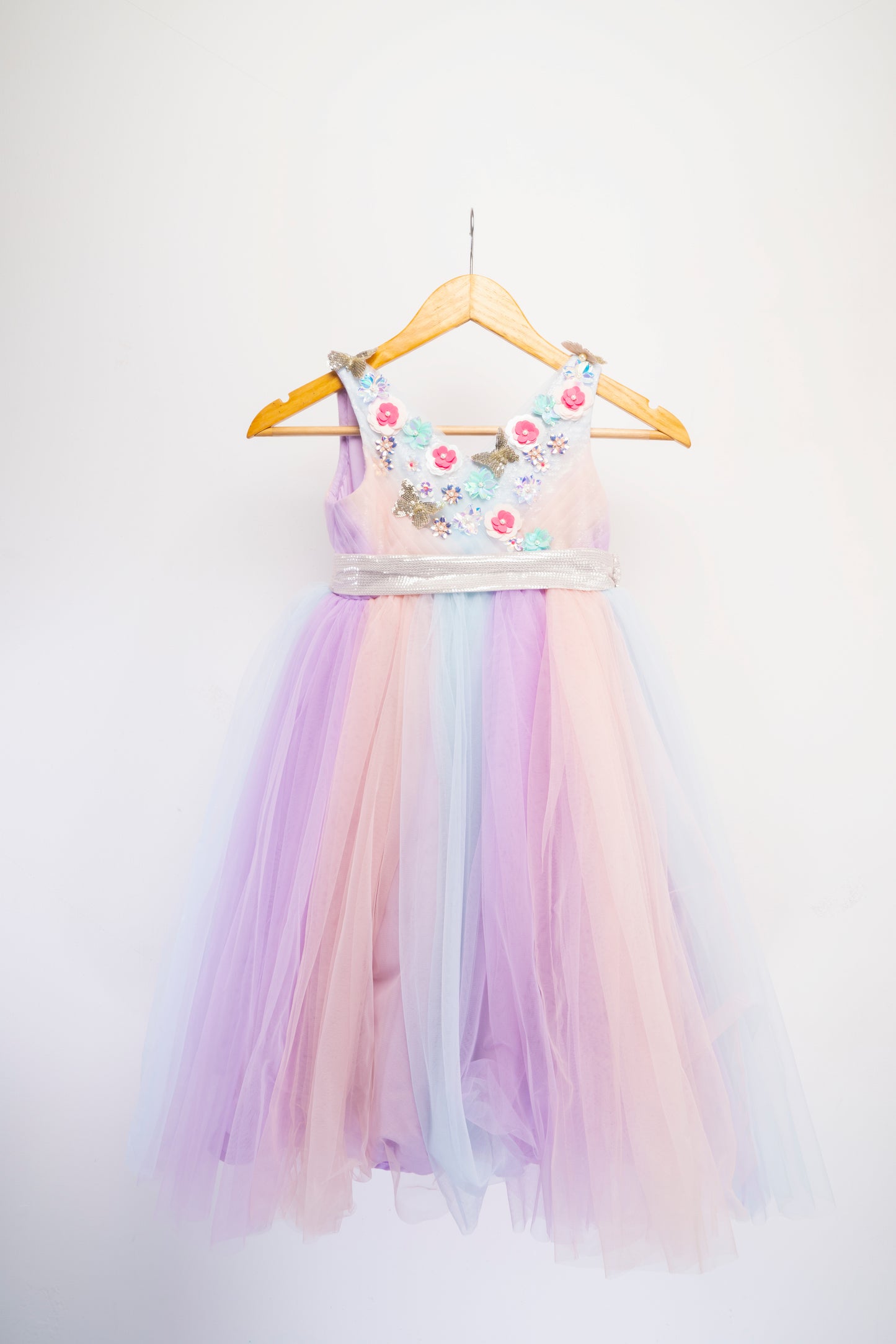 Florettes Shaded Flared Gown