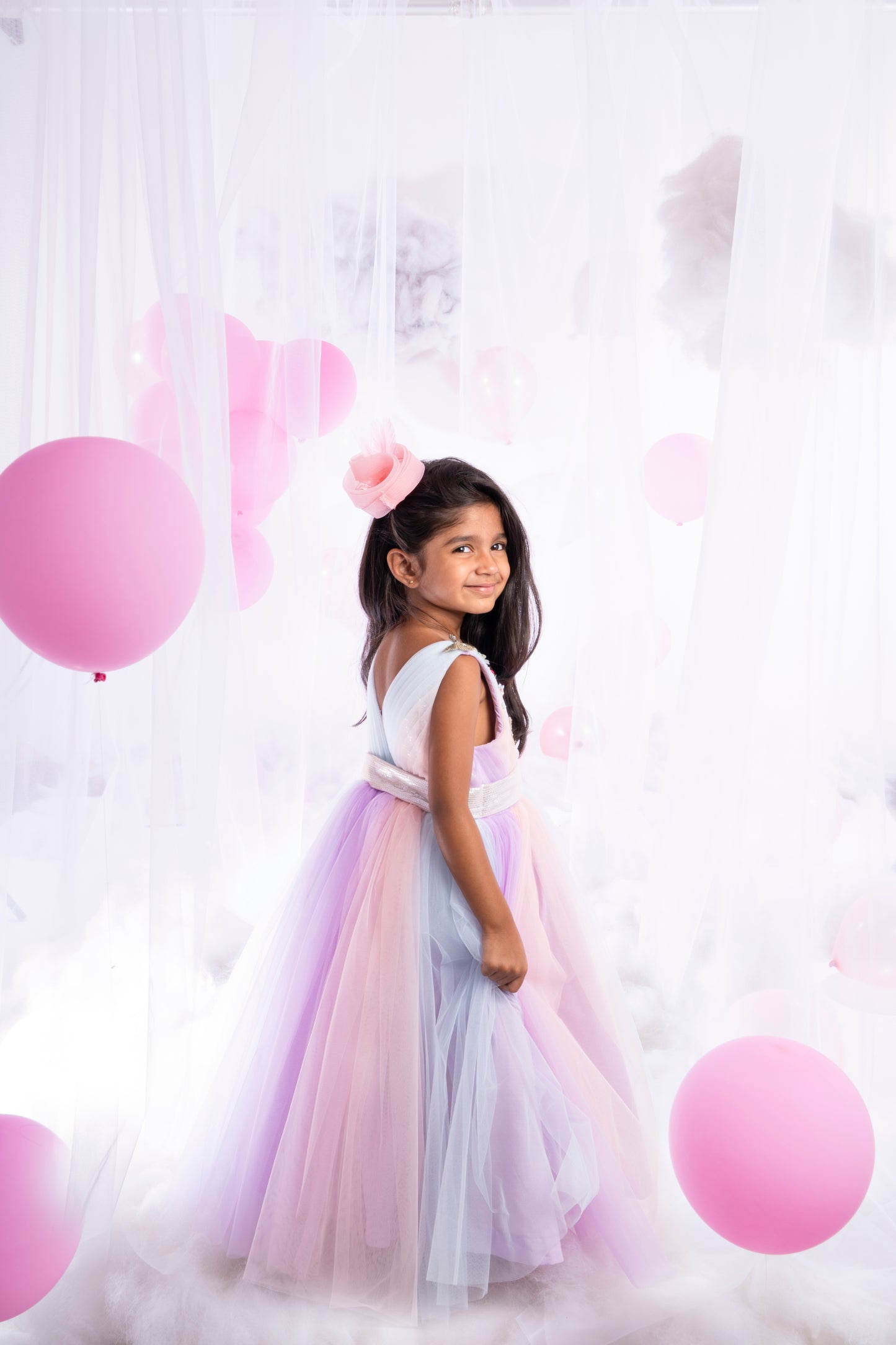 Florettes Shaded Flared Gown