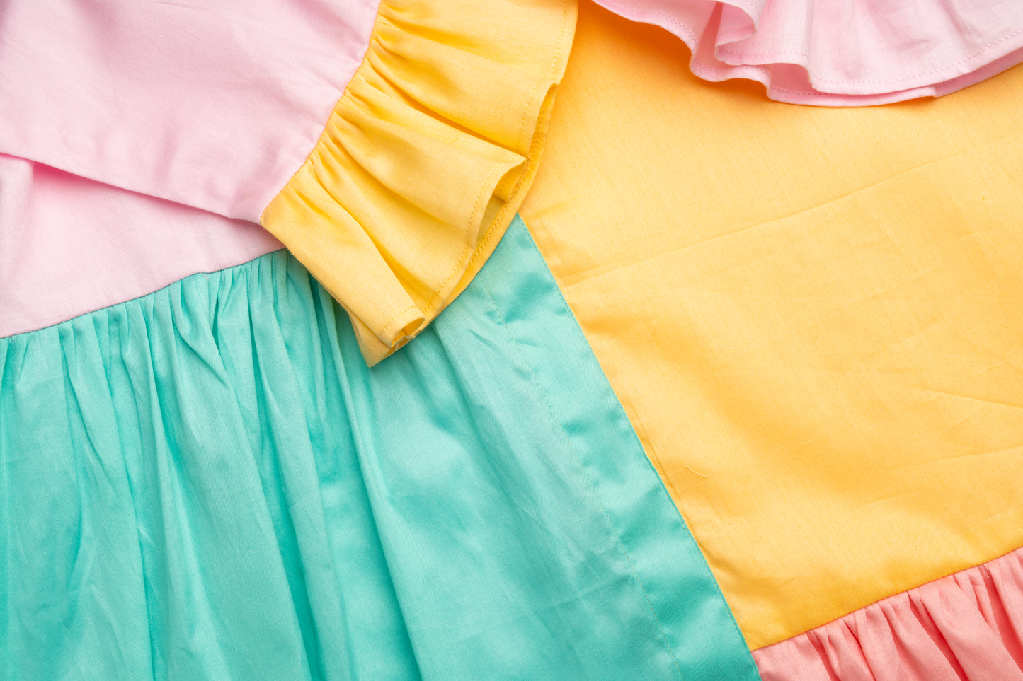 Star Colorblock Shirt Dress