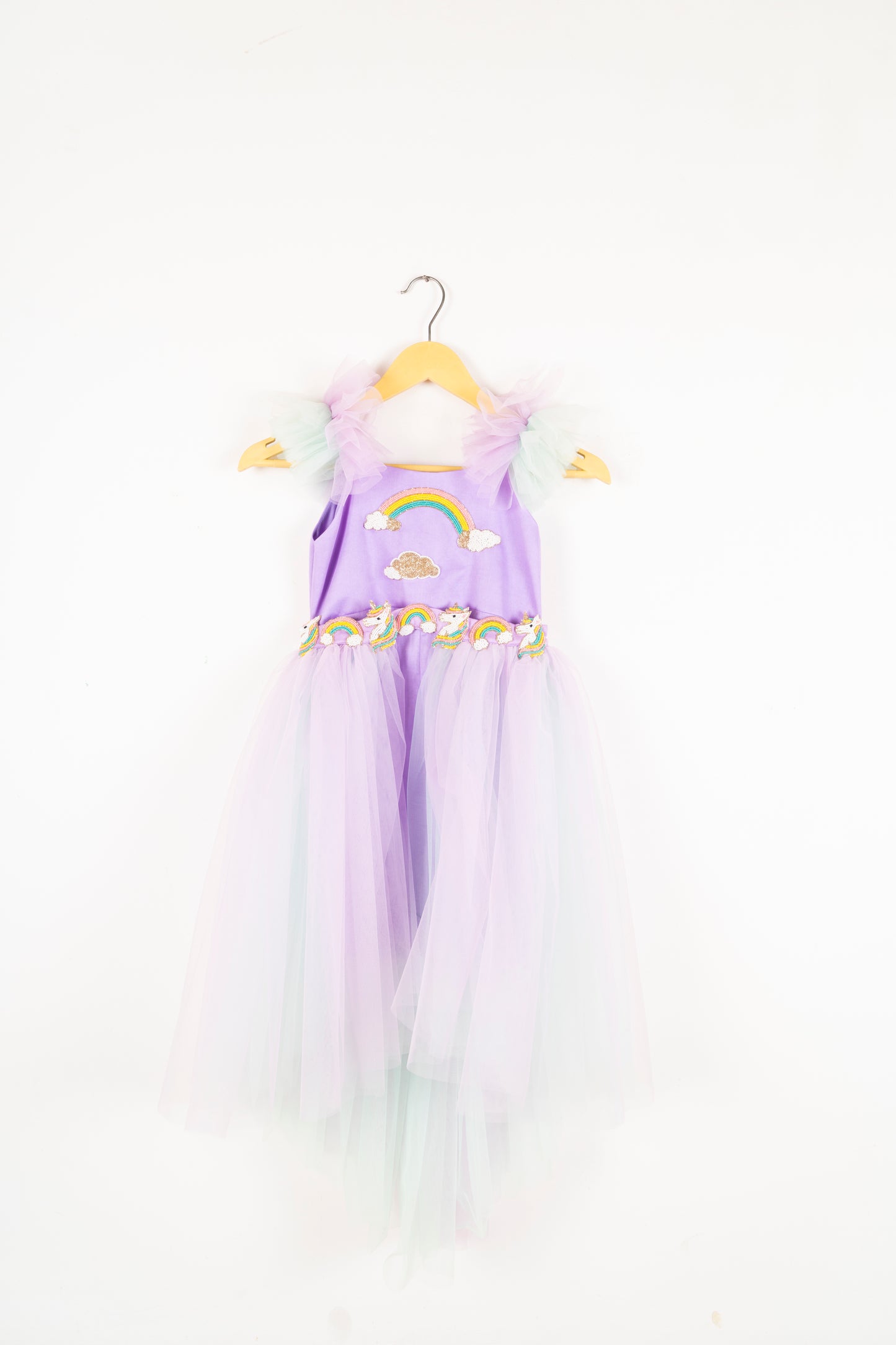 Unicorn Rainbow Playsuit With Detachable Trail