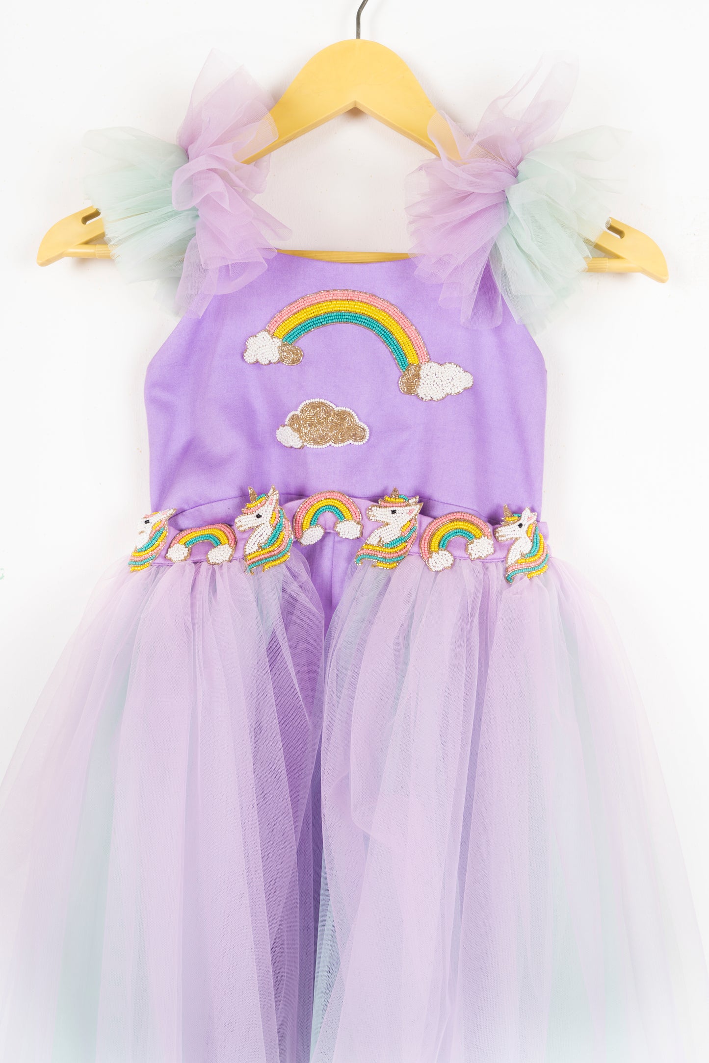 Unicorn Rainbow Playsuit With Detachable Trail