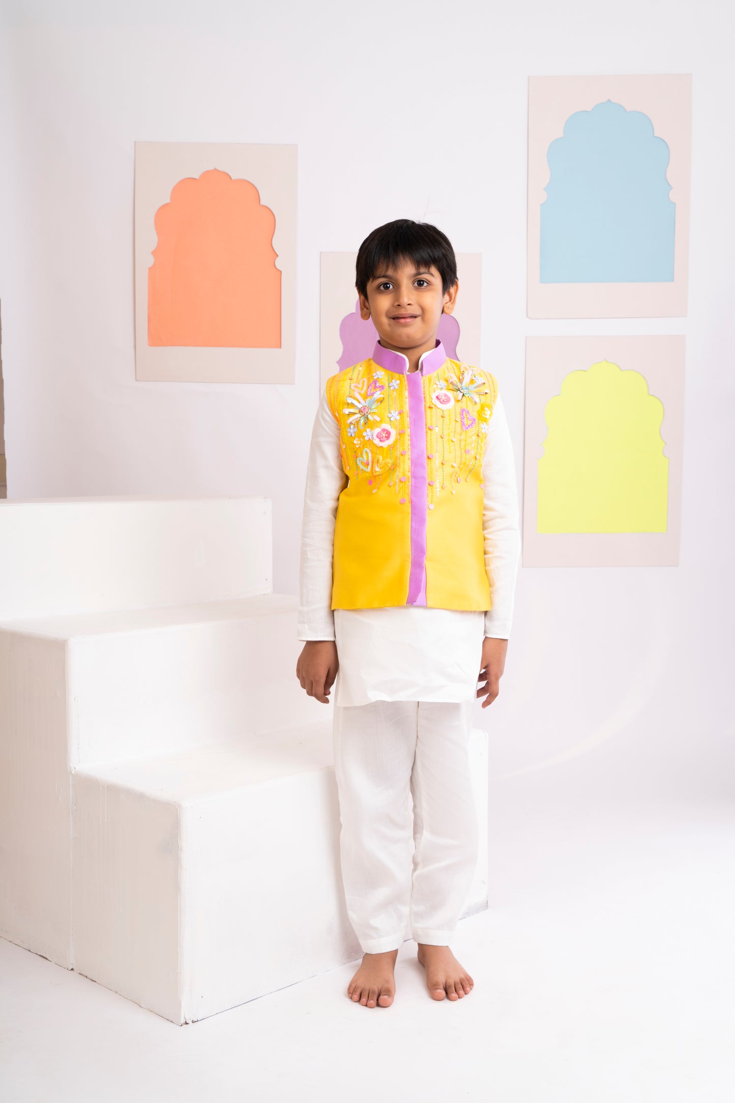 Fuljhadi Kurta Jacket Set