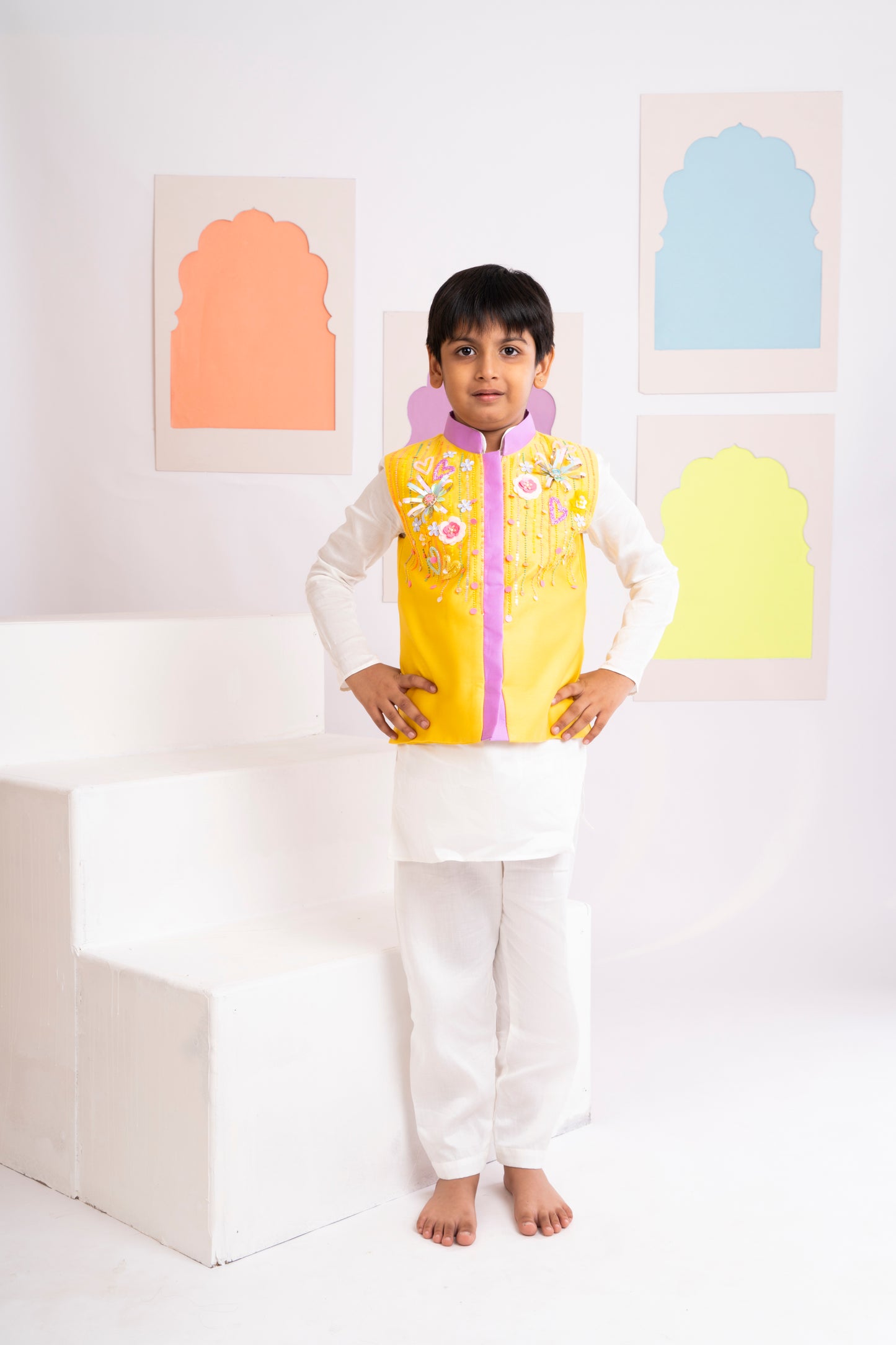 Fuljhadi Kurta Jacket Set