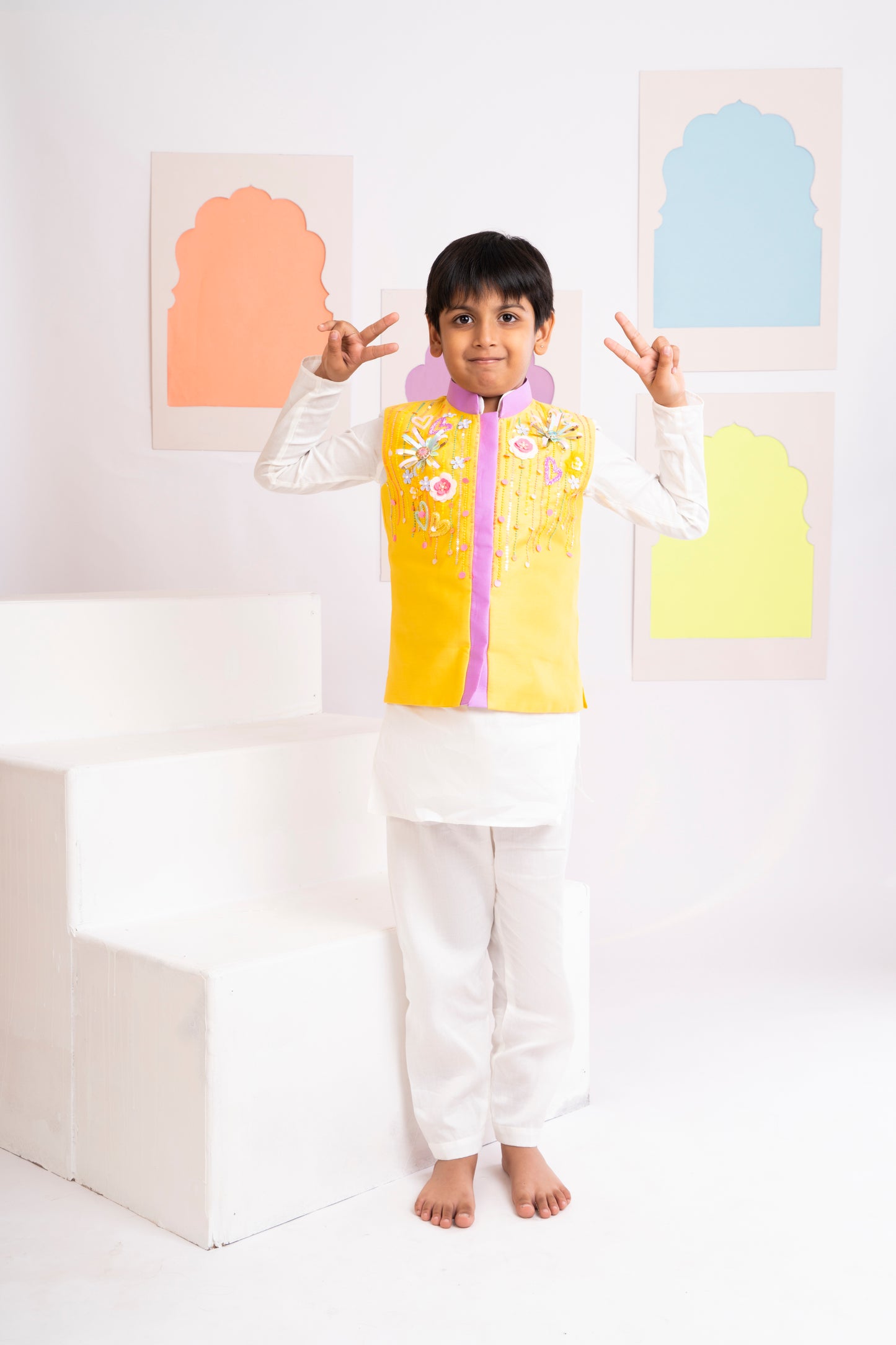 Fuljhadi Kurta Jacket Set