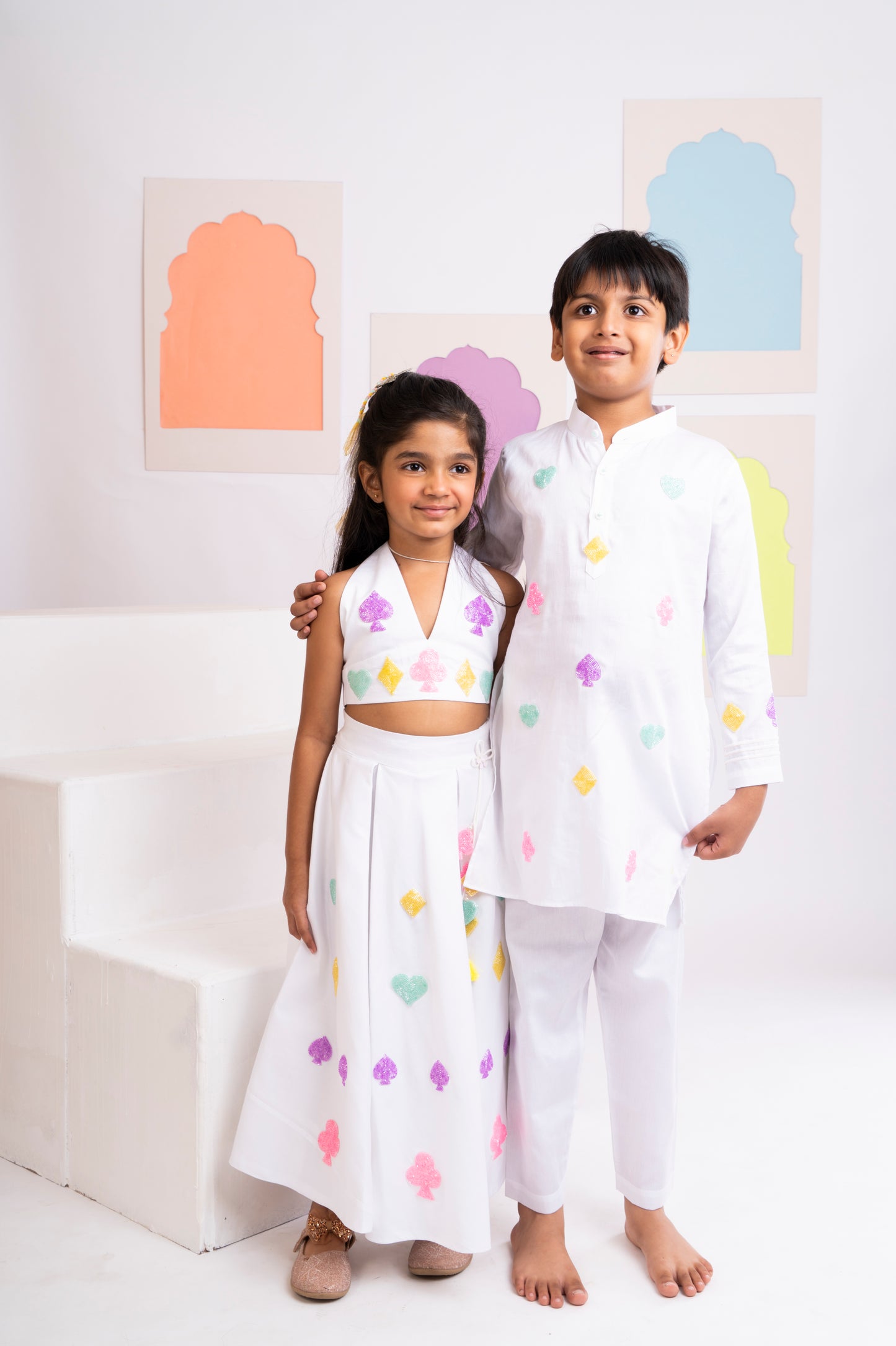 New Kurta Set Boys White