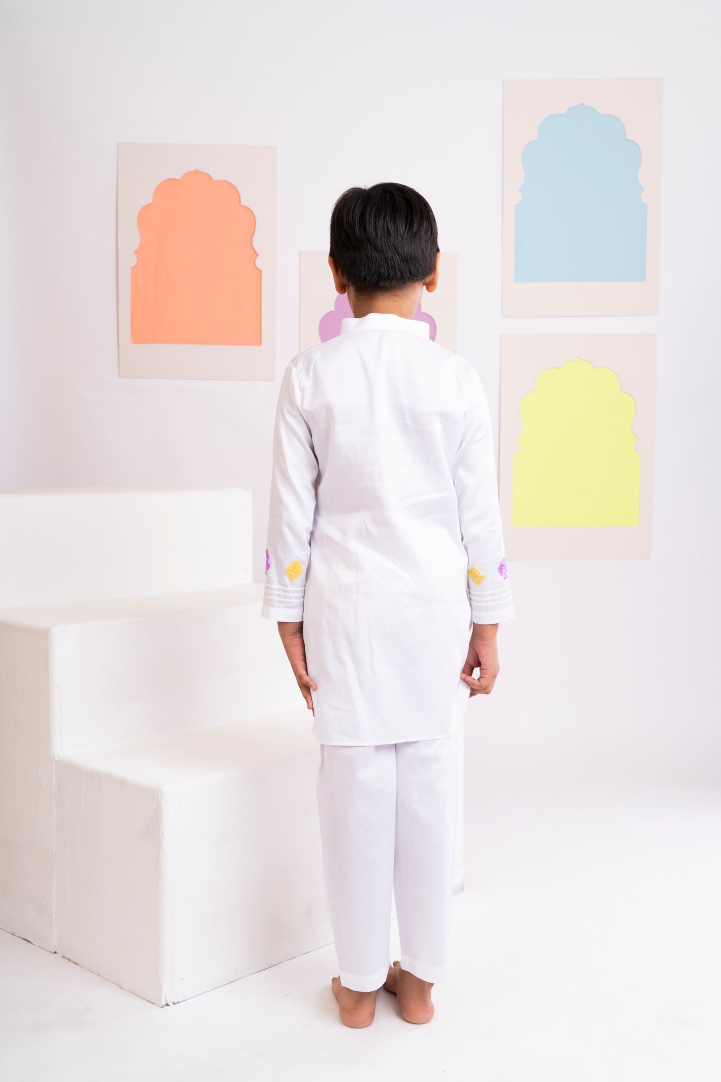 New Kurta Set Boys White