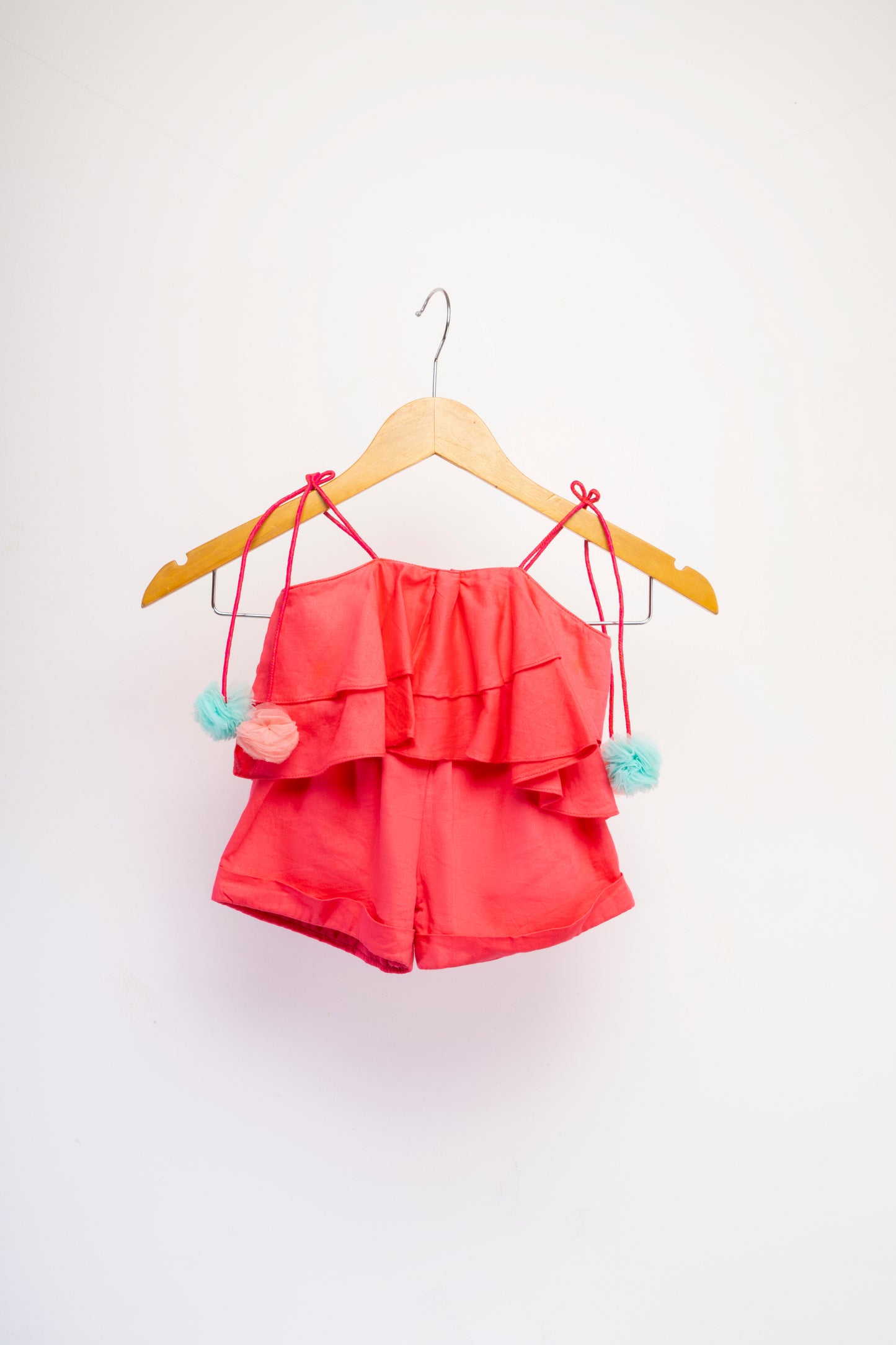 Ruffle Shorts Co-Ords Set