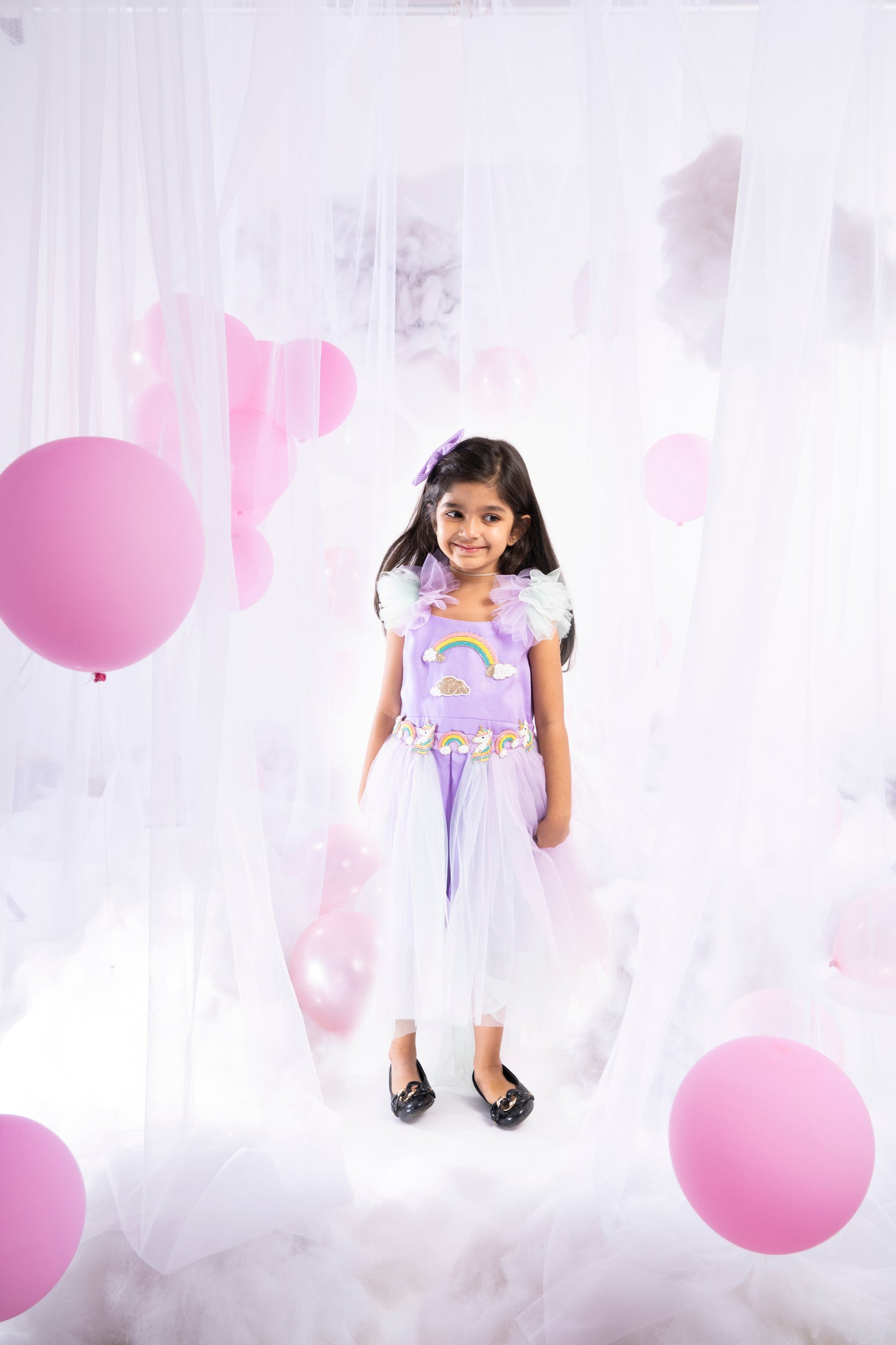 Unicorn Rainbow Playsuit With Detachable Trail