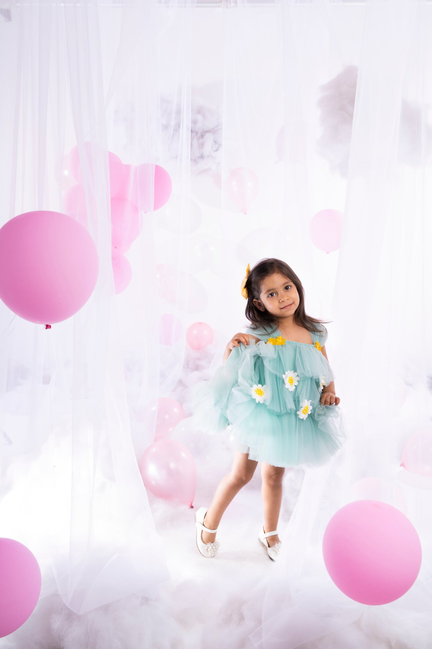Metaphor Kids Daisy Tulle Tiered  Dress