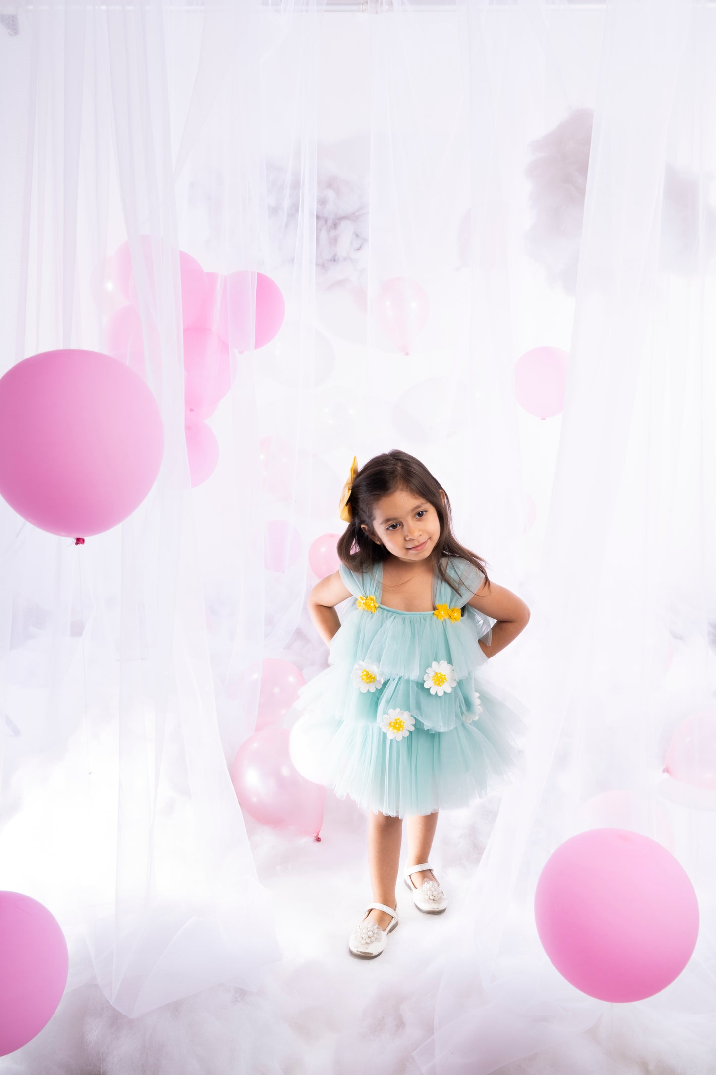 Metaphor Kids Daisy Tulle Tiered  Dress