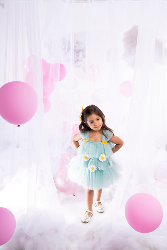 Metaphor Kids Daisy Tulle Tiered  Dress
