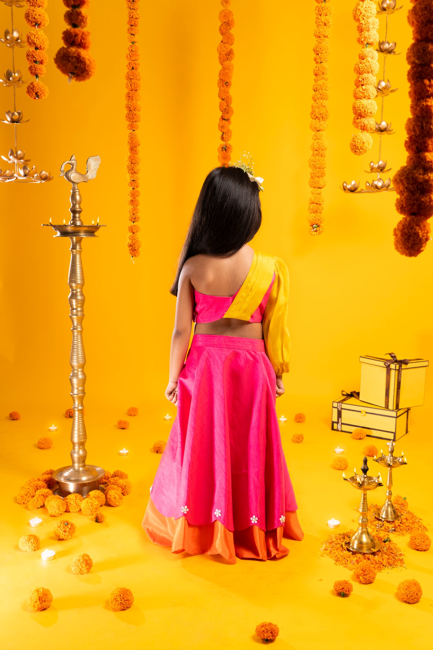 Sitara One Shoulder Top & Skirt