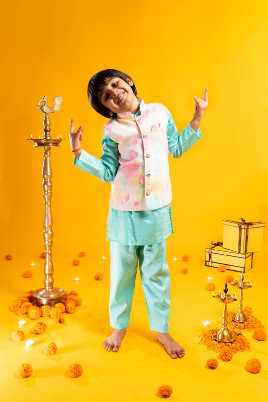 Jhilmil Jacket Kurta Set